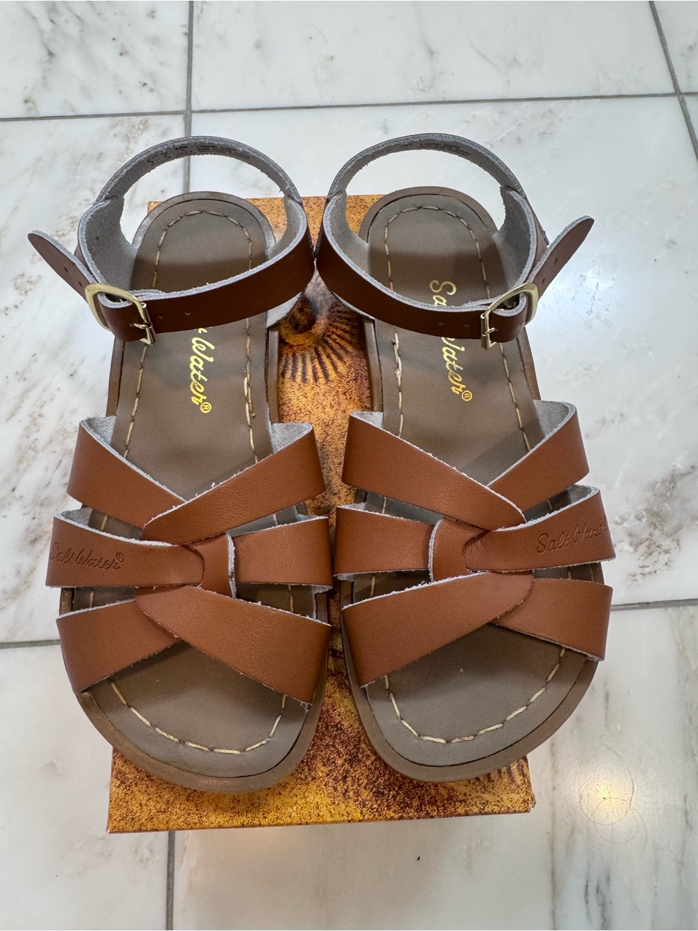 Saltwater sandals by Hoy Size 1